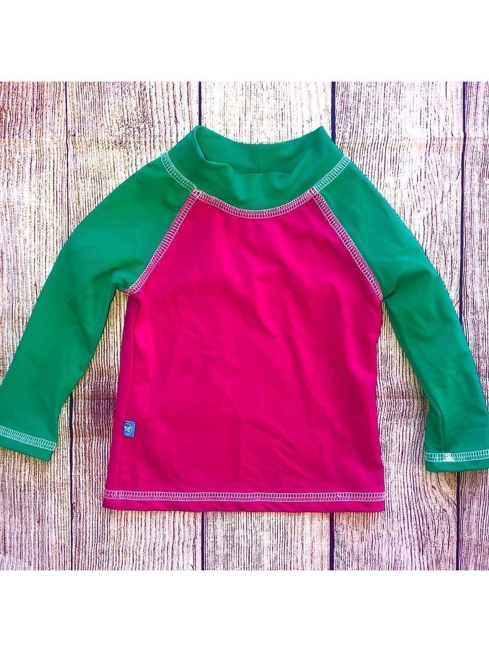 𝅺nwot Girls Small The Honest Company LS Rashguard Swim Shirt